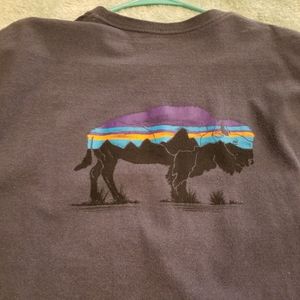 Patagonia Long Sleeve Shirt - Purple and Blue Design